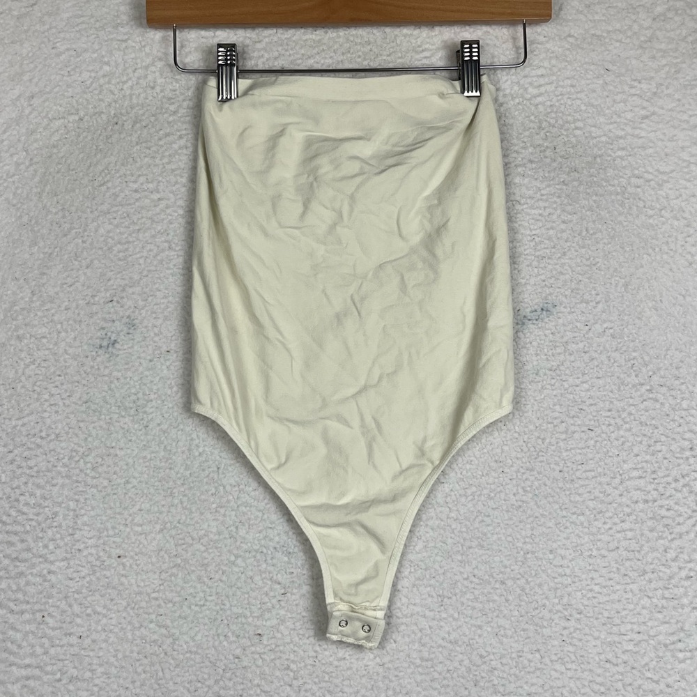 Free people strapless cream bodysuit
